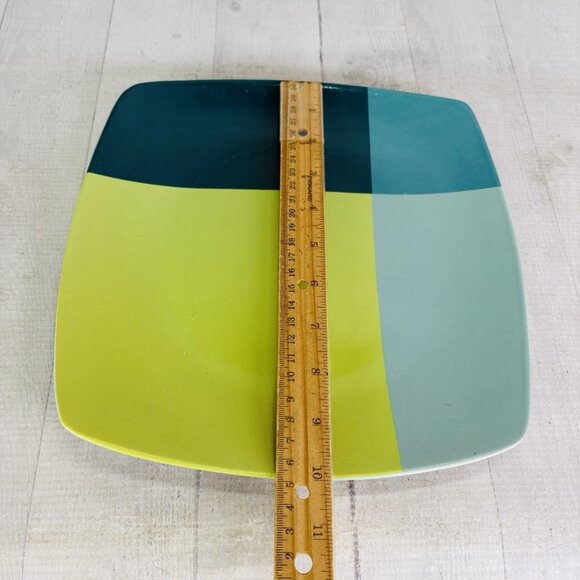 Home Target GREEN COLOR BLOCK Various Blue Blocks Square Stoneware Dinner Set 4 - Picture 11 of 16